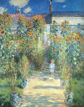 Monet, Claude Oscar : The Artist's Garden at Vetheuil